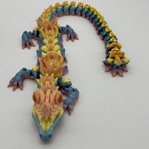 Unicorn Dragon 22” 3D-Printed Fidget Toy Fun Collectible Stress Re…